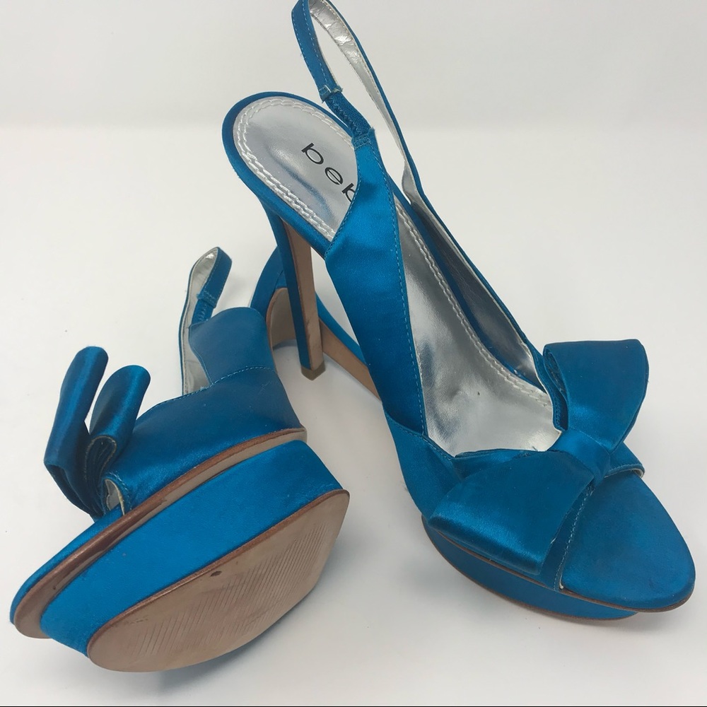 Satin Bow Heels - Picture 6 of 7
